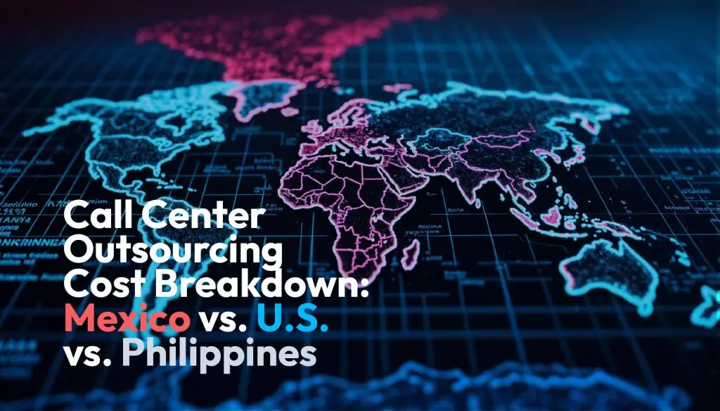 Call Center outsourcing cost breakdown by country