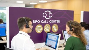 What is a bpo call center - Callzent agents working