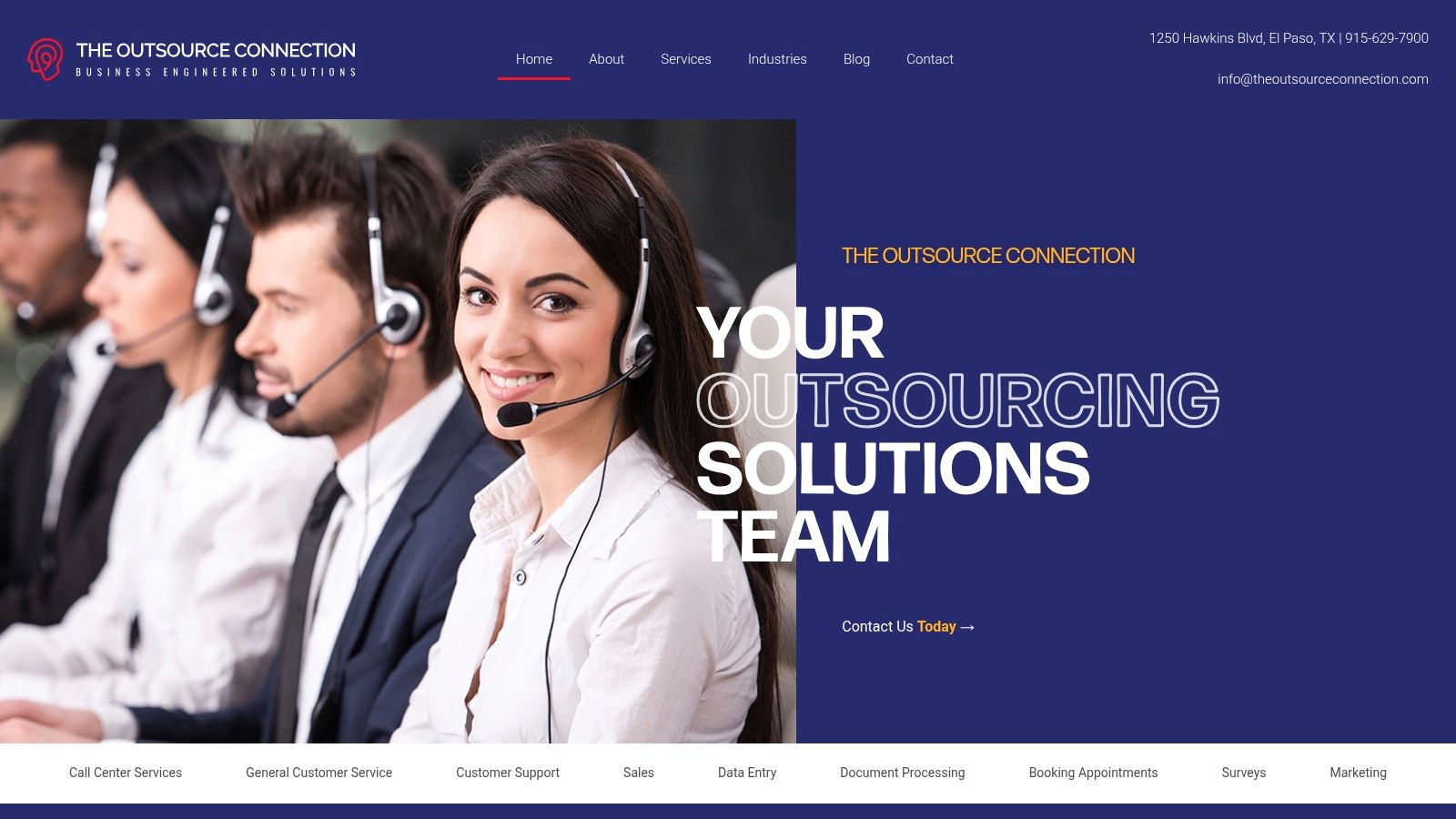 Top 7 Call Centers in El Paso: An Expert Review (2026) 6 The Outsource Connection (El Paso)