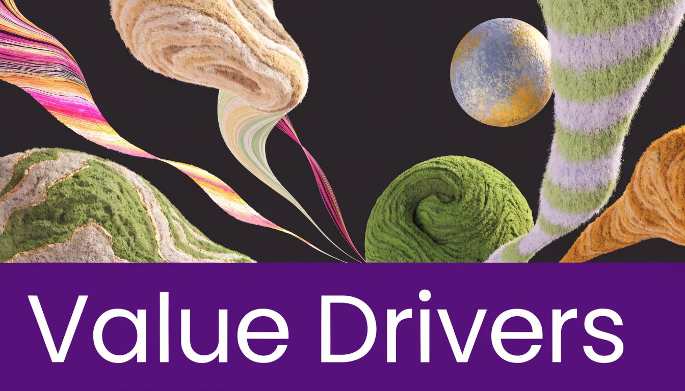 Global Call Center Solutions: A Complete Guide for 2026 3 Abstract 3D shapes with soft textures floating above a purple bar displaying the text Value Drivers.