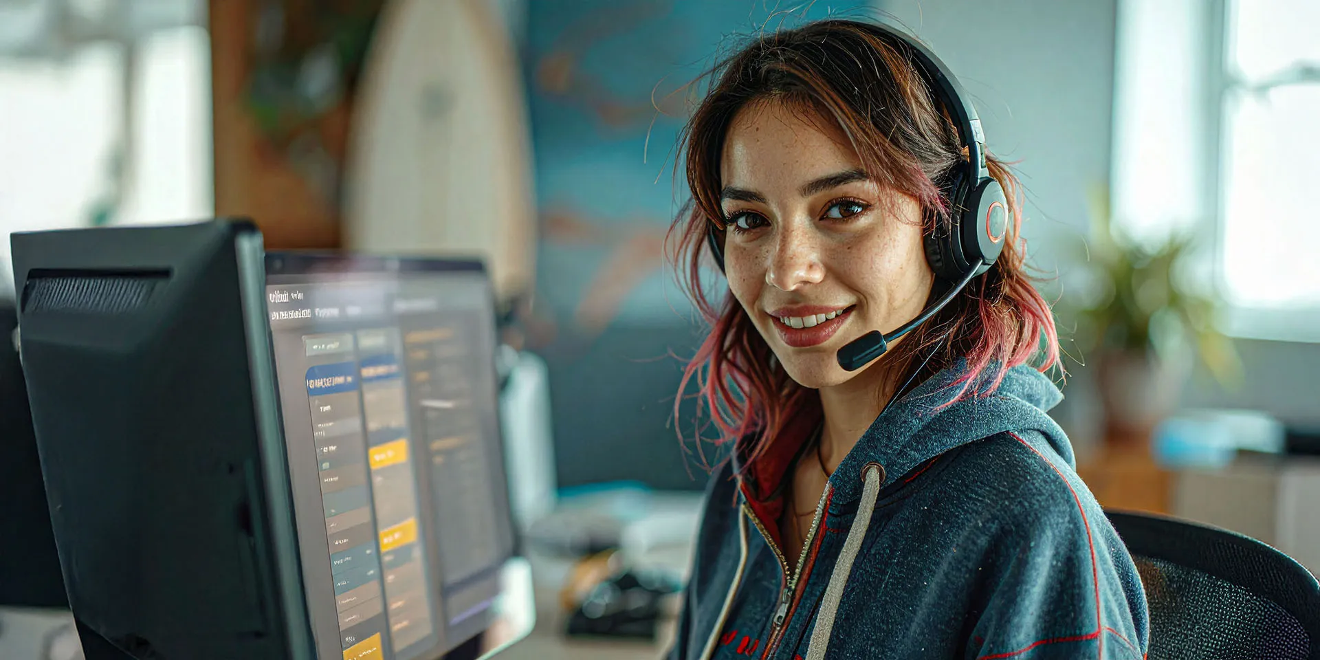 Agent collecting customer survey data for research campaigns