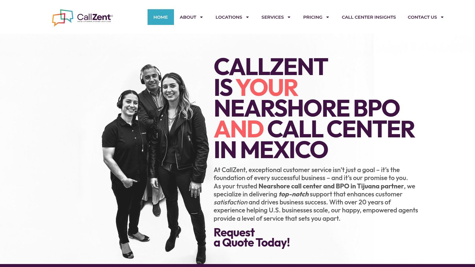 7 Top Customer Service Outsourcing Companies of 2026 1 CallZent