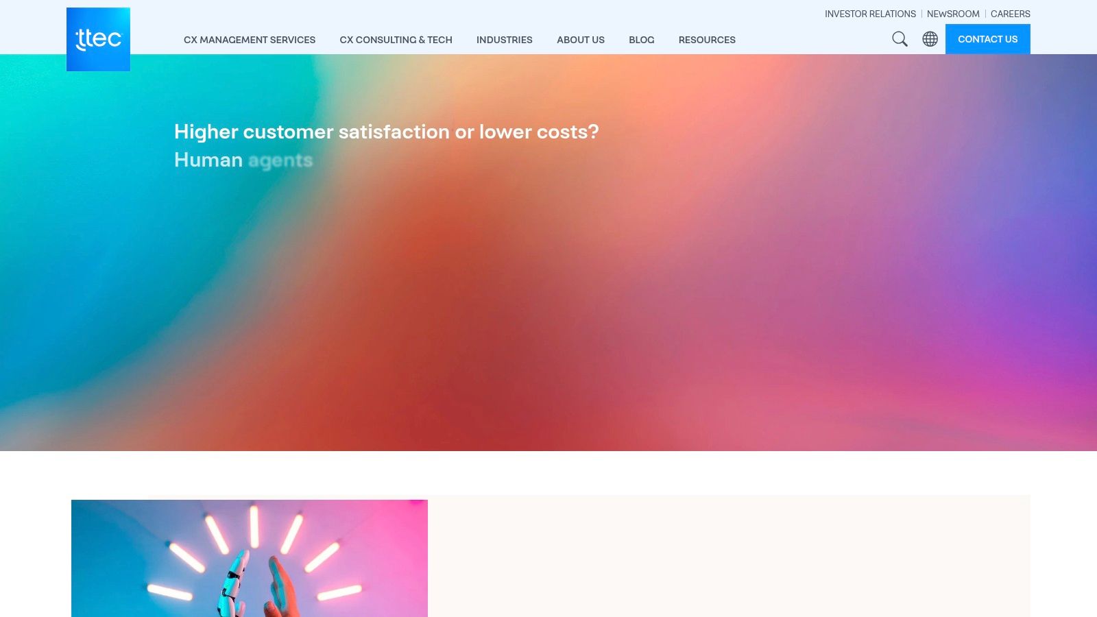 7 Top Customer Service Outsourcing Companies of 2026 4 TTEC