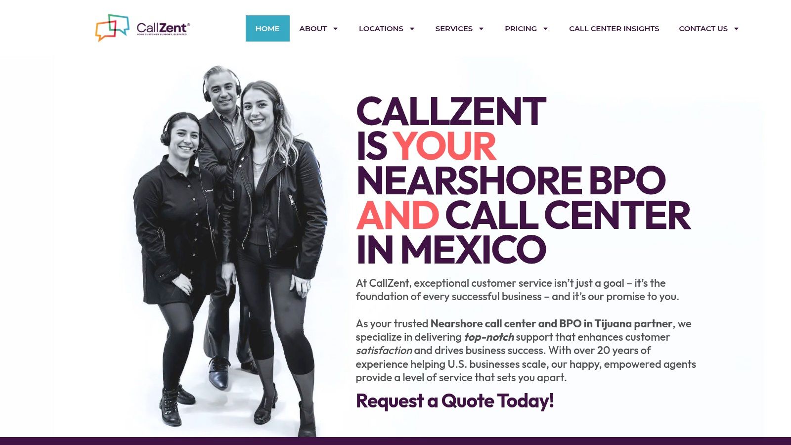 ROI of Call Center Outsourcing: Your 2026 Guide 4 Screenshot from https://callzent.com