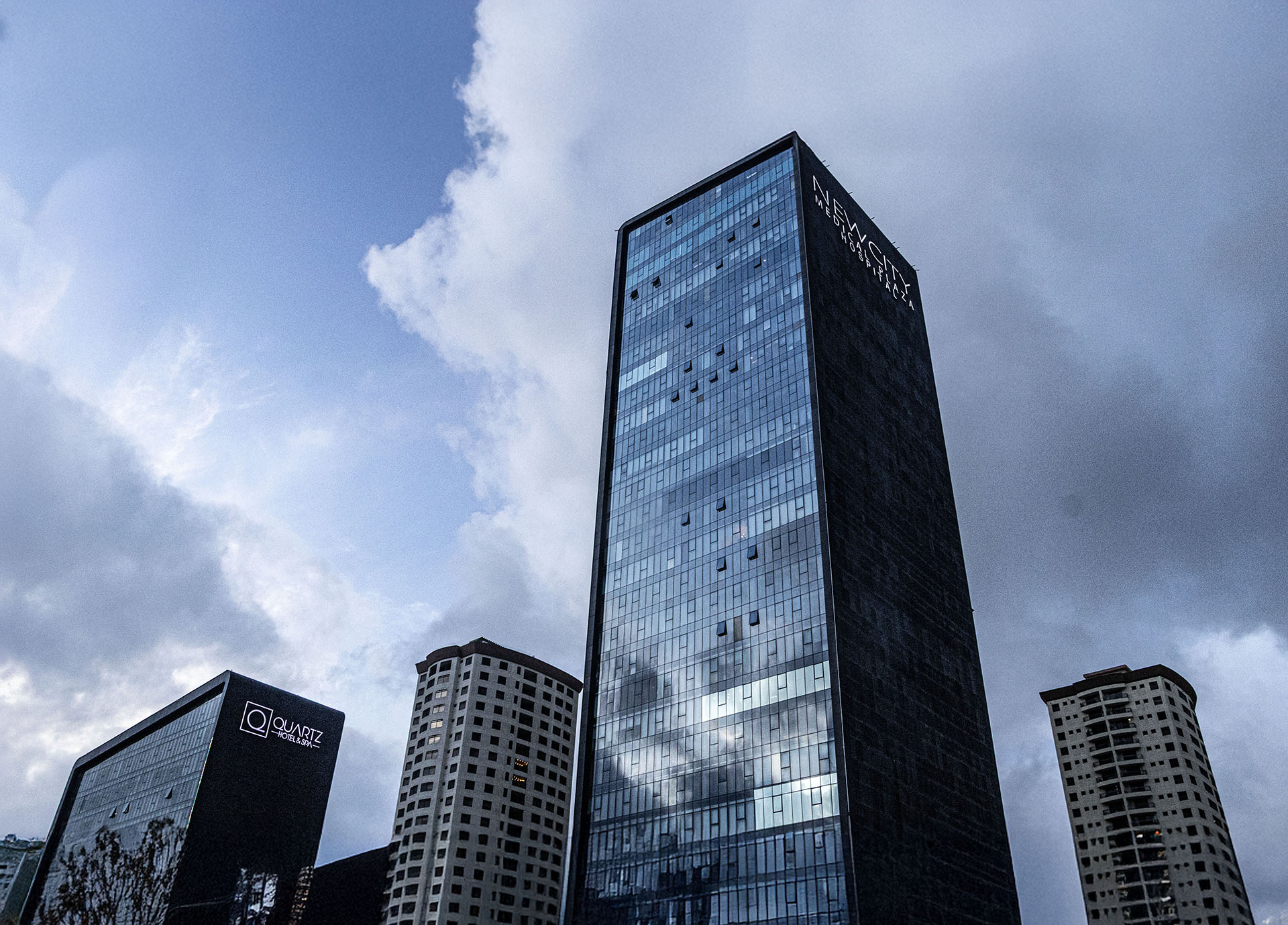 Modern business district in Tijuana, Mexico