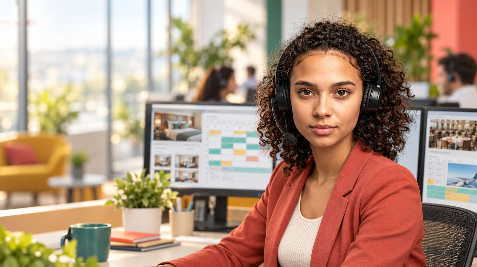 CallZent reservation services agent managing hotel, restaurant, travel, and appointment bookings