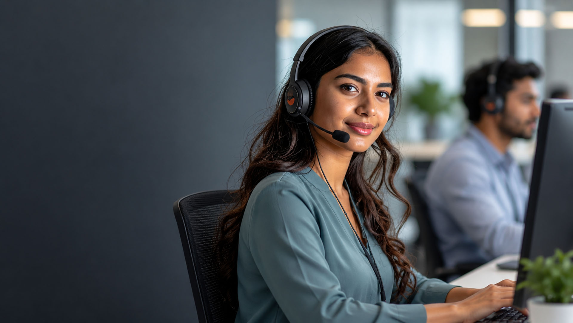 Healthcare support services agent assisting patients for a medical practice