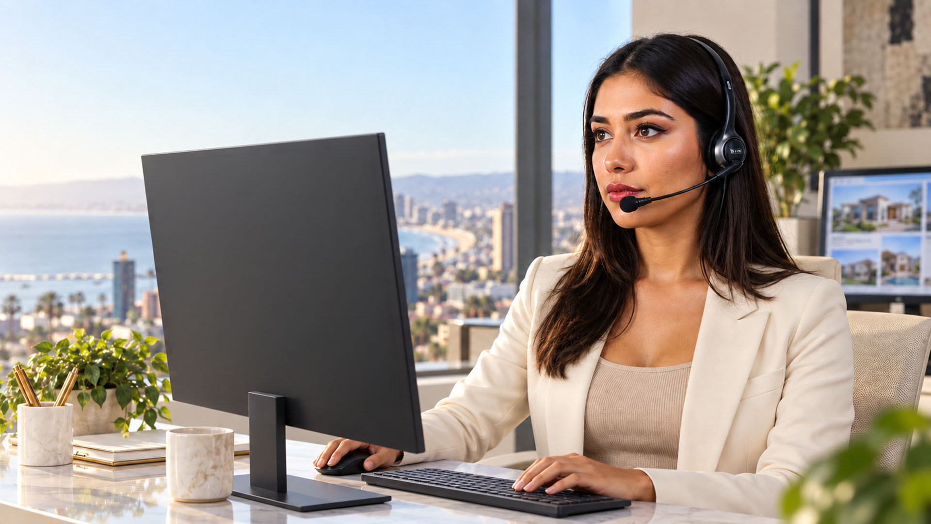 Bilingual real estate call center agent supporting lead qualification and appointment setting