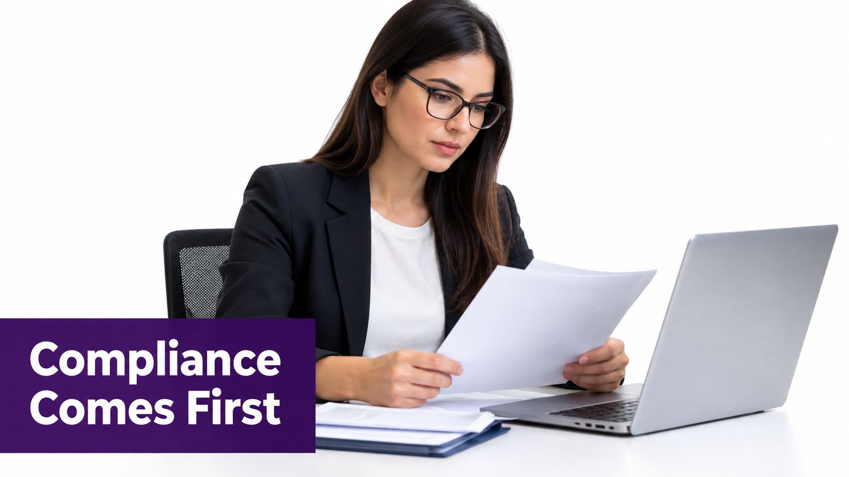 Financial Services BPO Explained for Growing Teams 2 Professional reviewing financial documents as part of an oversight discussion.